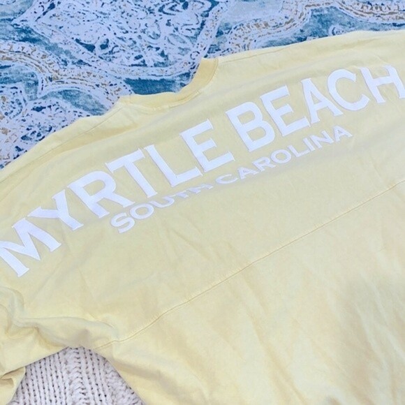 Spirit jersey size small yellow myrtle beach South Carolina top - Picture 6 of 9